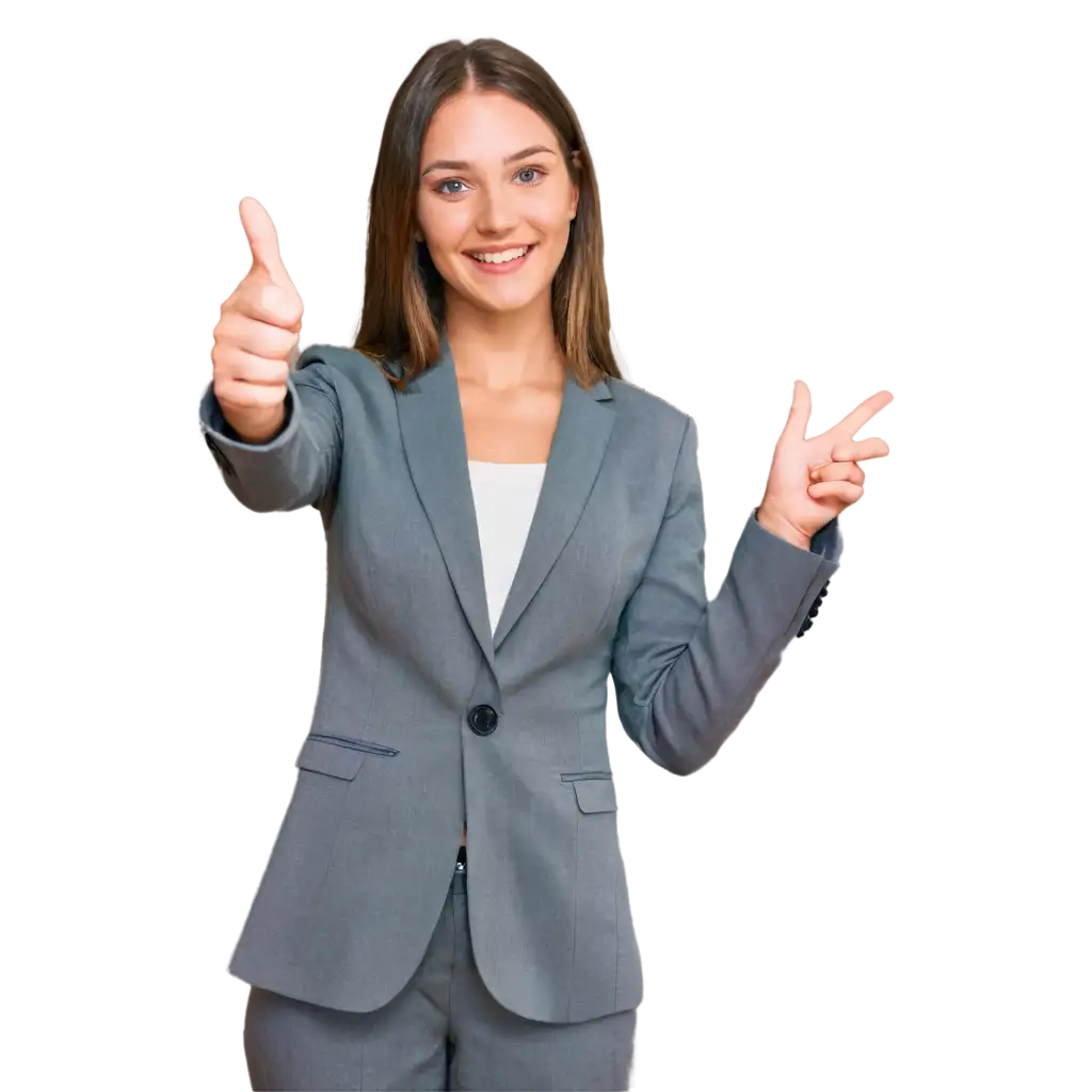 Professional-Businesswoman-PNG-Image-A-Positive-Thumbs-Up