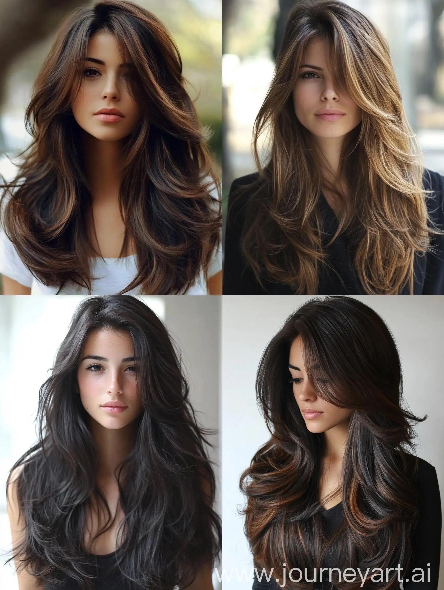 Realistic-Woman-with-Layered-Haircuts-for-Long-Hair