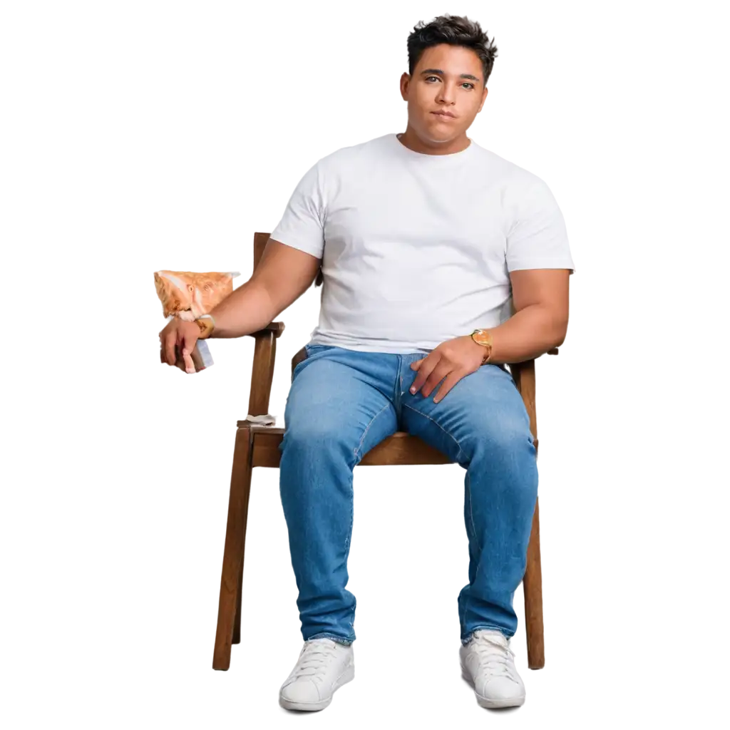 Ultra-Realistic-PNG-Image-of-a-Handsome-Big-Fat-Java-Man-Sitting-on-a-Chair-Perfect-for-Design-Projects-and-Digital-Art