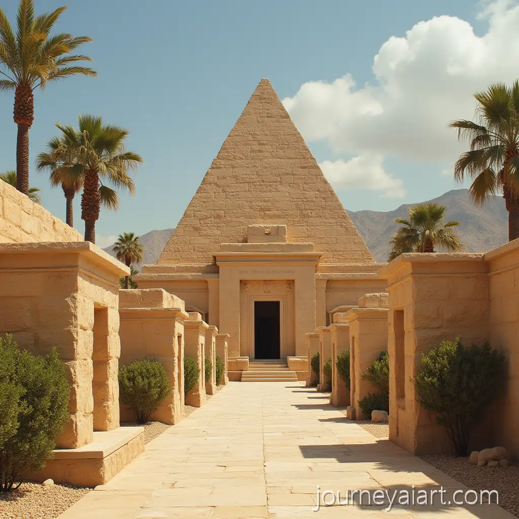 Ancient-Egyptian-Queen-on-Throne-in-Royal-Setting