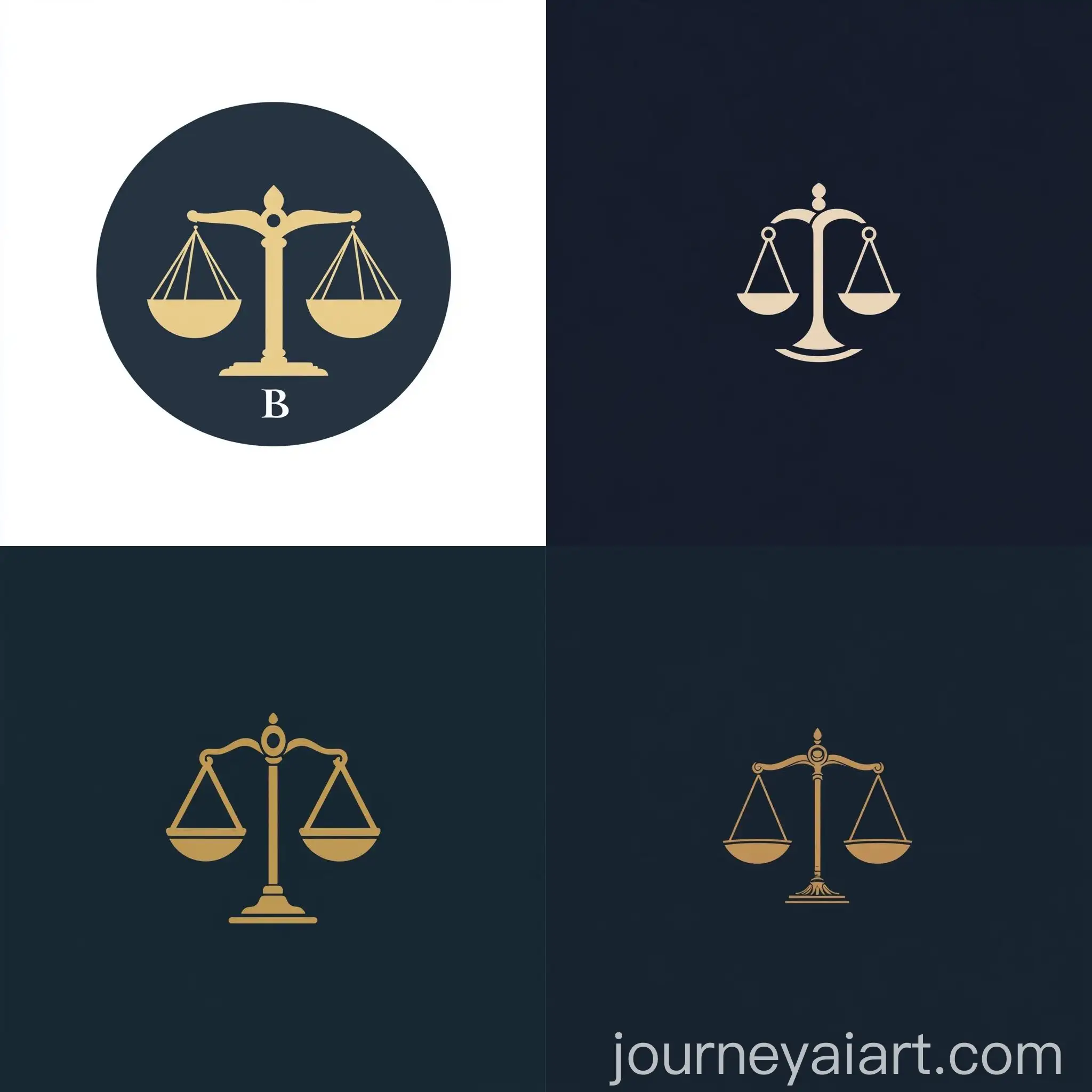 Modern-Stylized-Scale-of-Justice-Logo-Design
