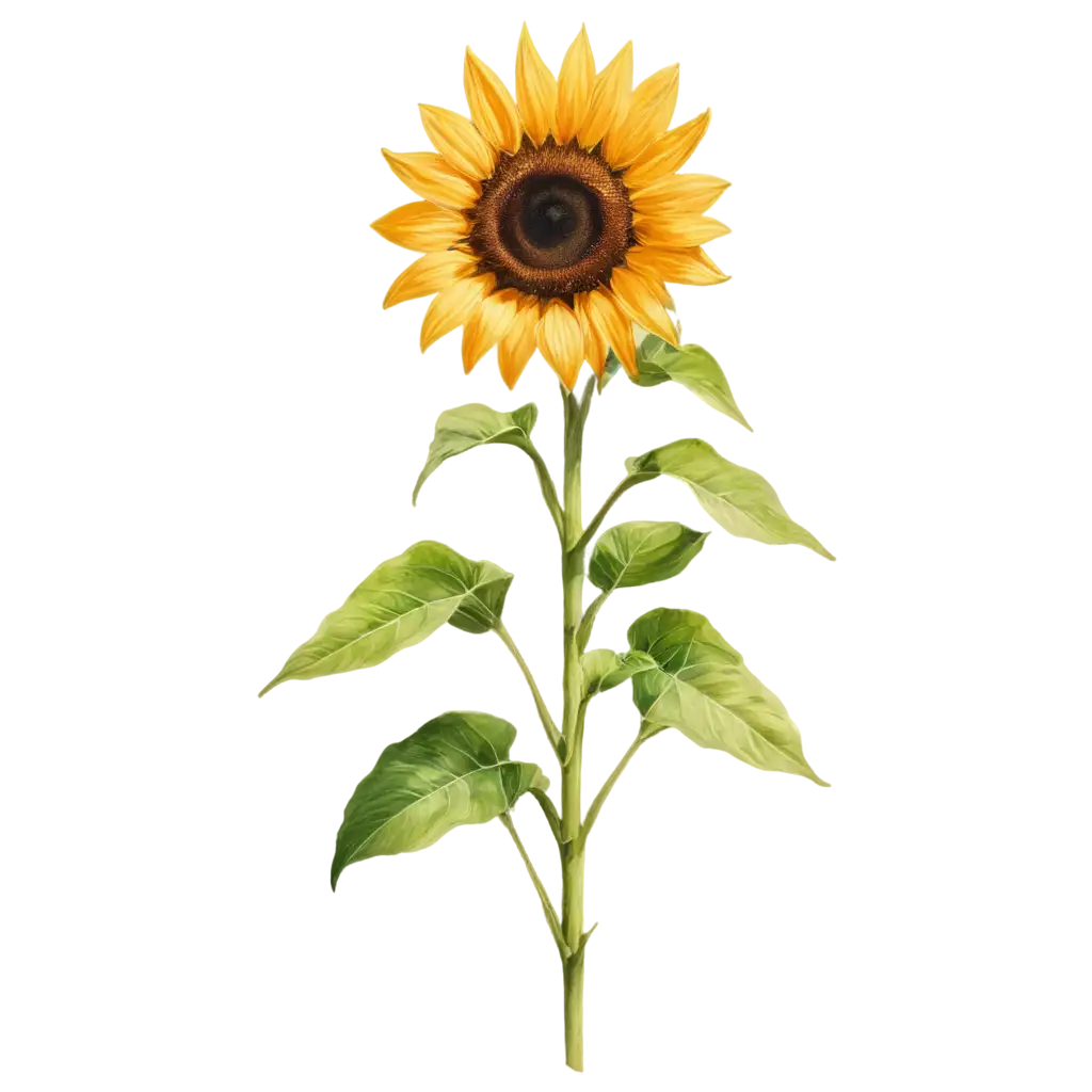 HighQuality-Sunflower-Illustration-PNG-for-Creative-Projects