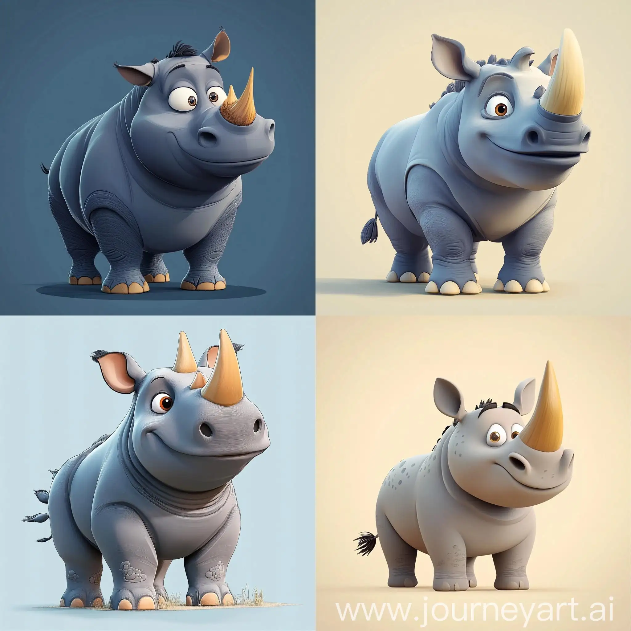 Cartoon-Style-2D-Rhino-Character-Illustration