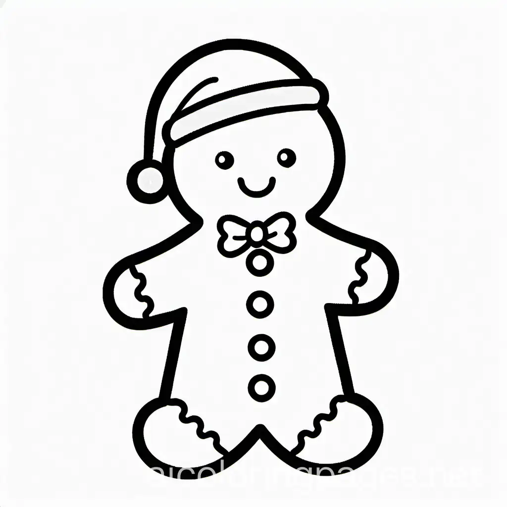 Simple-Cute-Christmas-Gingerbread-Man-Coloring-Page-for-Kids