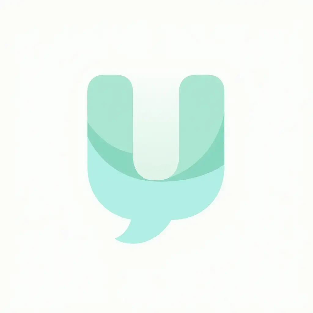 Yume-College-Club-App-Logo-with-Speech-Bubble-u-in-Green-and-Blue
