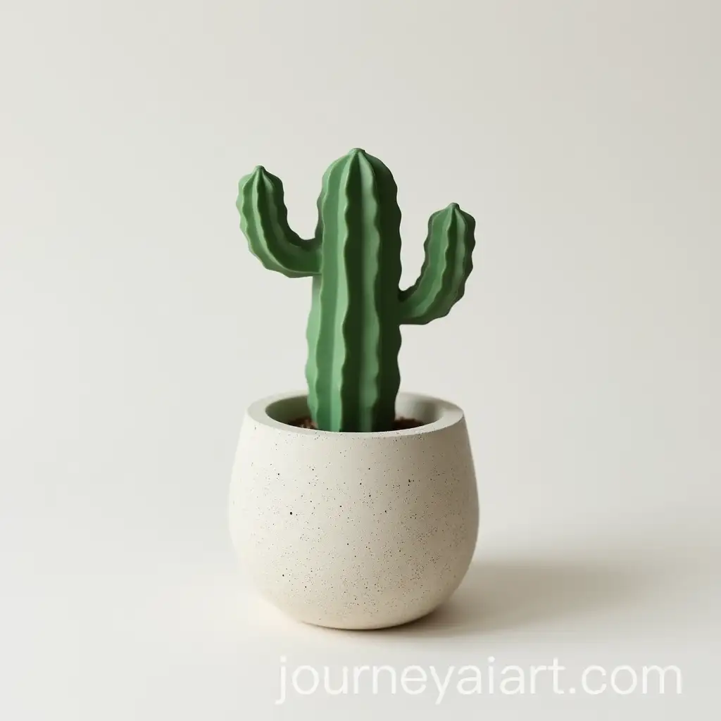 Handmade-Concrete-Cactus-Pot-Logo-Design-for-Custom-Pot-Business