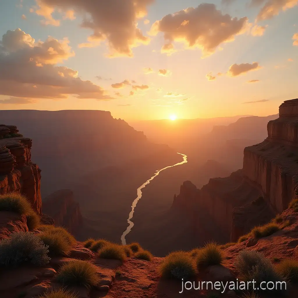 Soccer-Game-at-Grand-Canyon-During-Sunset-in-Hyperrealistic-Style