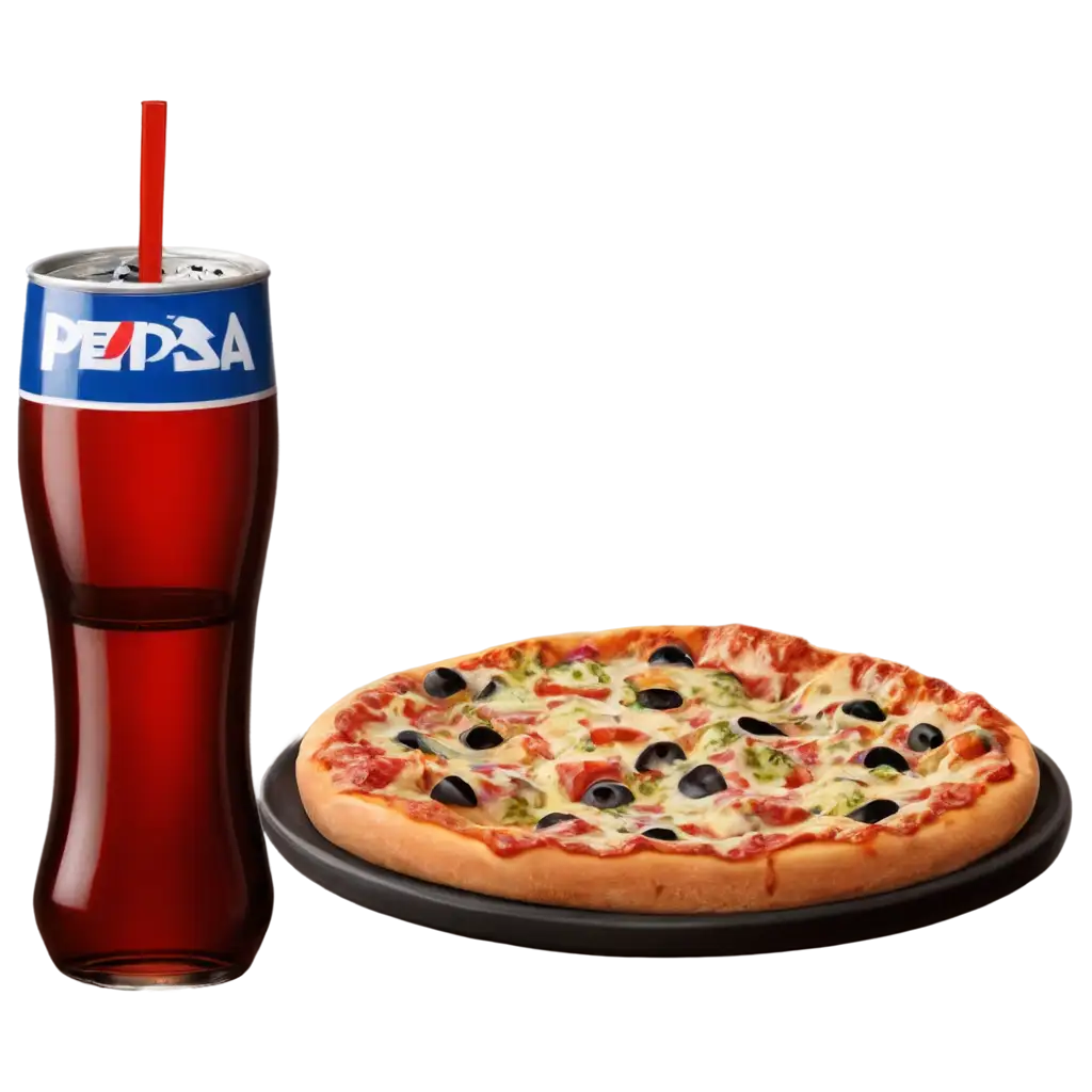 Delicious-Pizza-and-Pepsi-PNG-Image-Crisp-Visuals-for-Food-Enthusiasts