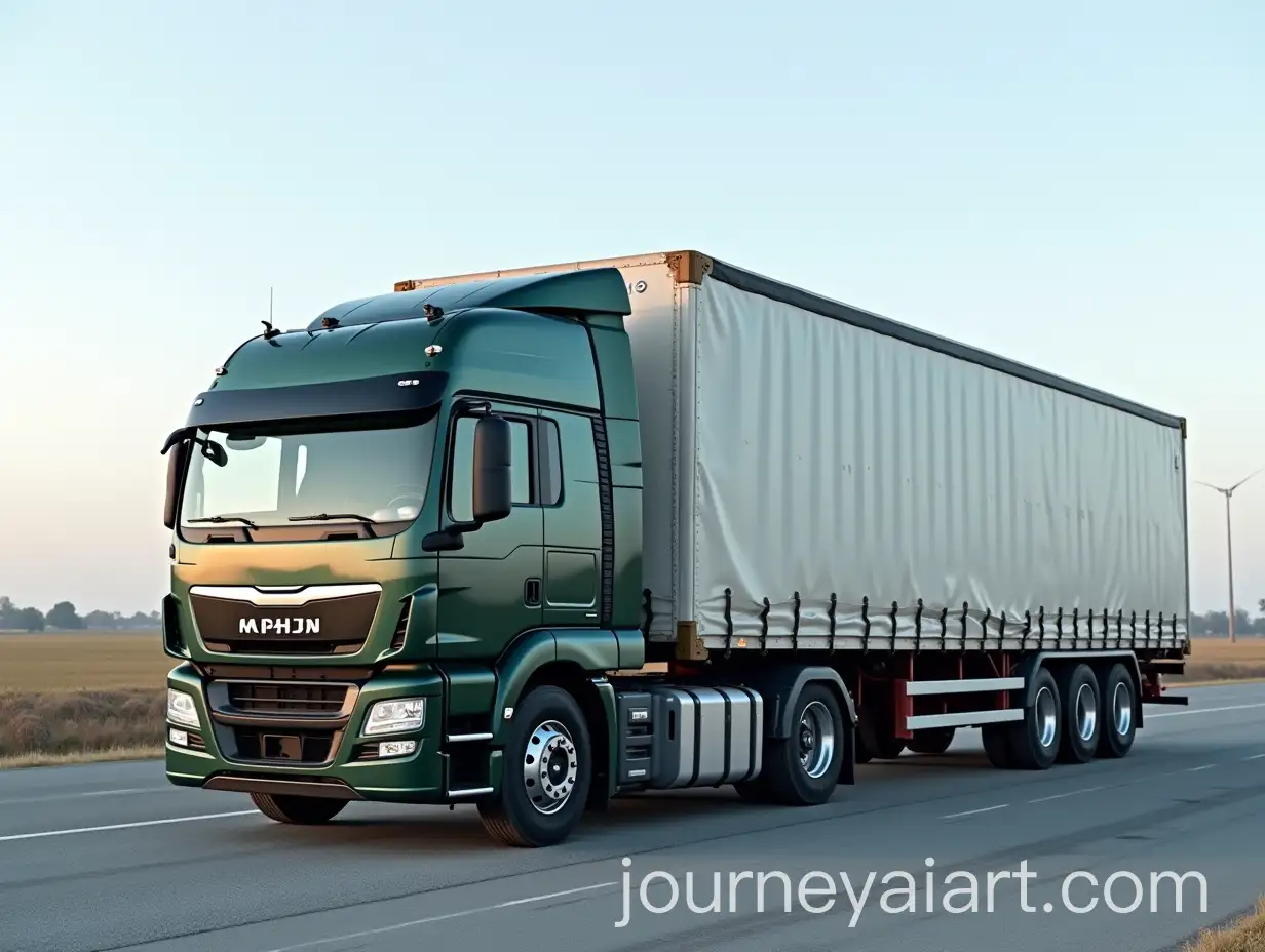 Heavy-Duty-Truck-with-Logistics-Trailer-on-the-Road