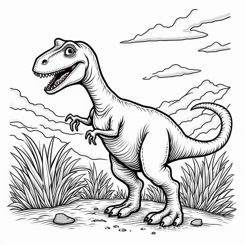 Dinosaur-Coloring-Fun-Vibrant-Prehistoric-Creatures-on-a-11-Canvas
