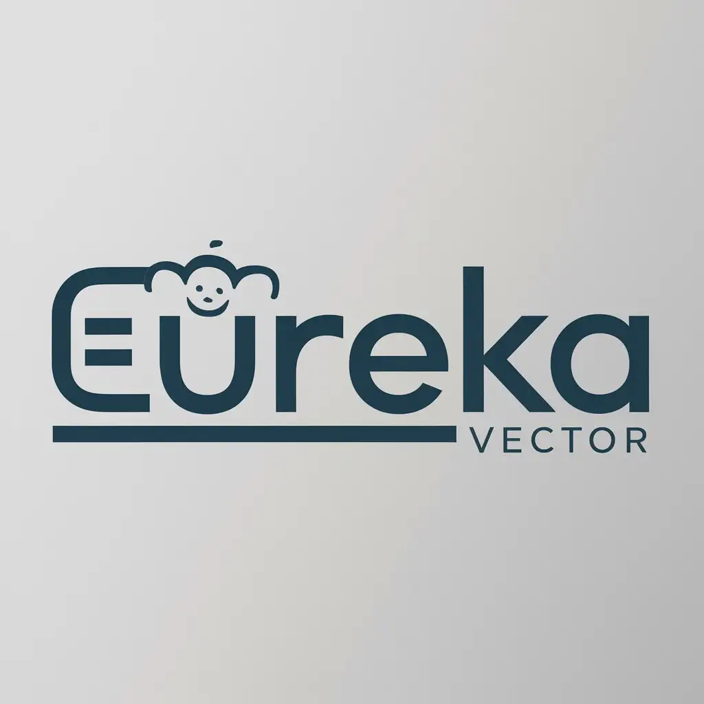 LOGO Design for Eureka Vector Logo with Bb Symbol for Education Industry