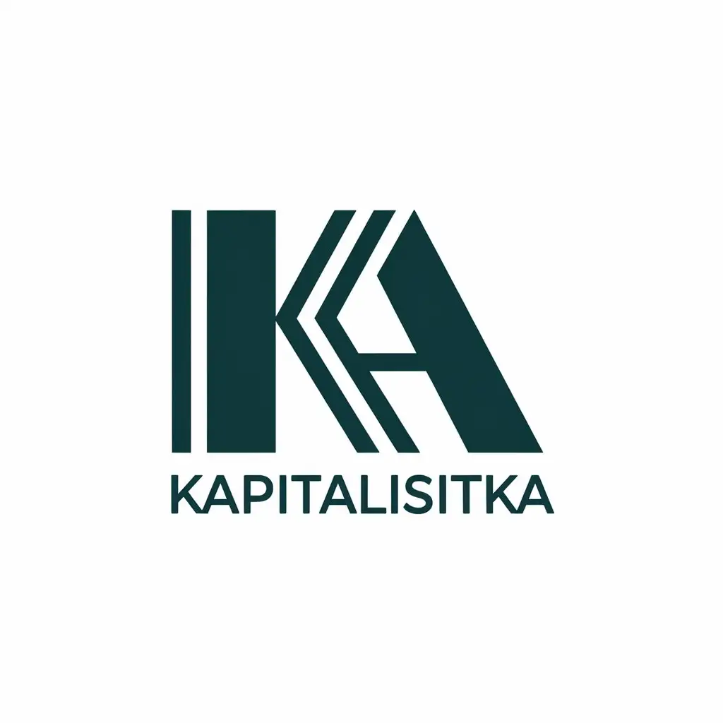 LOGO Design for Kapitalistka Vector with KA Symbol for Finance Industry