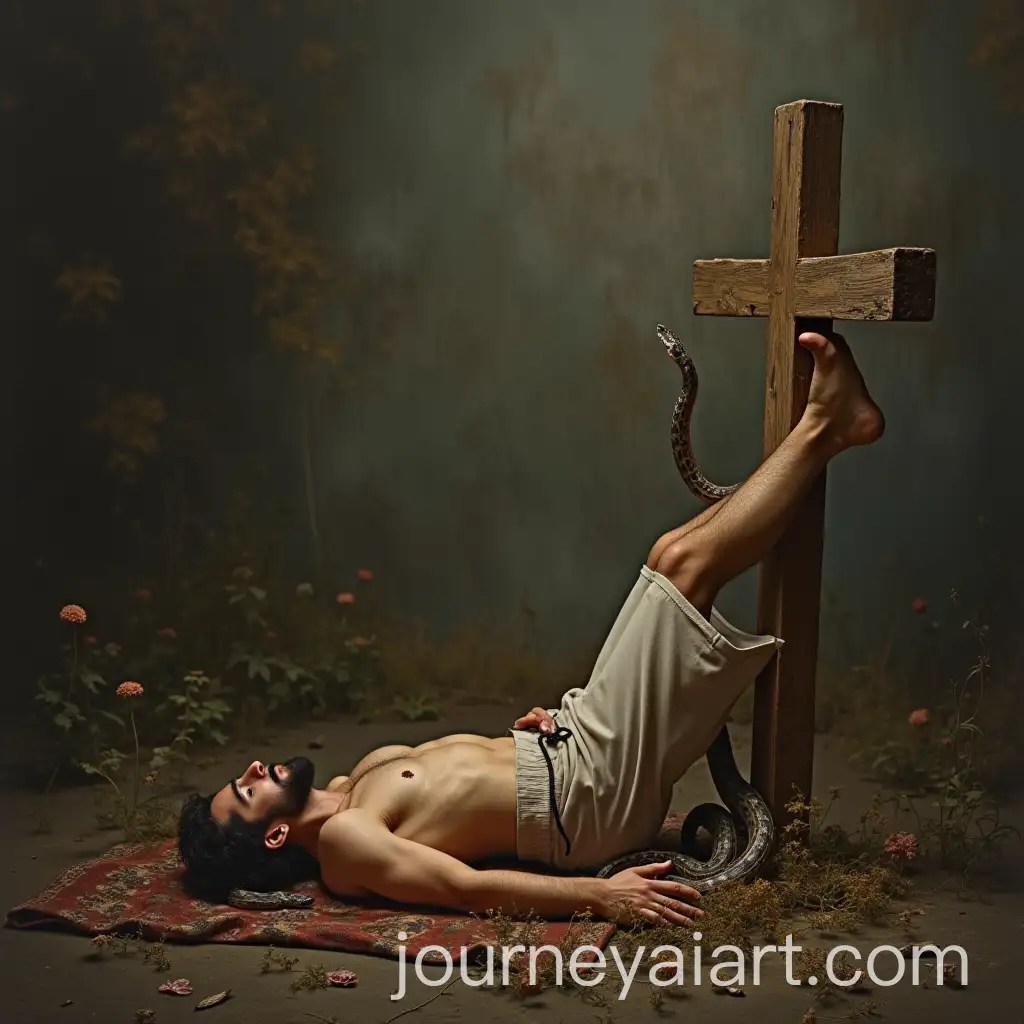 Person-Bitten-by-Snake-Gazes-at-Cross-of-Christ