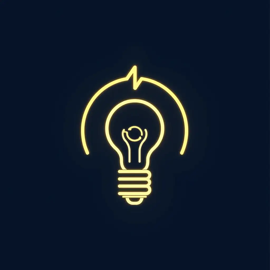 logo with content electricity and smart technology