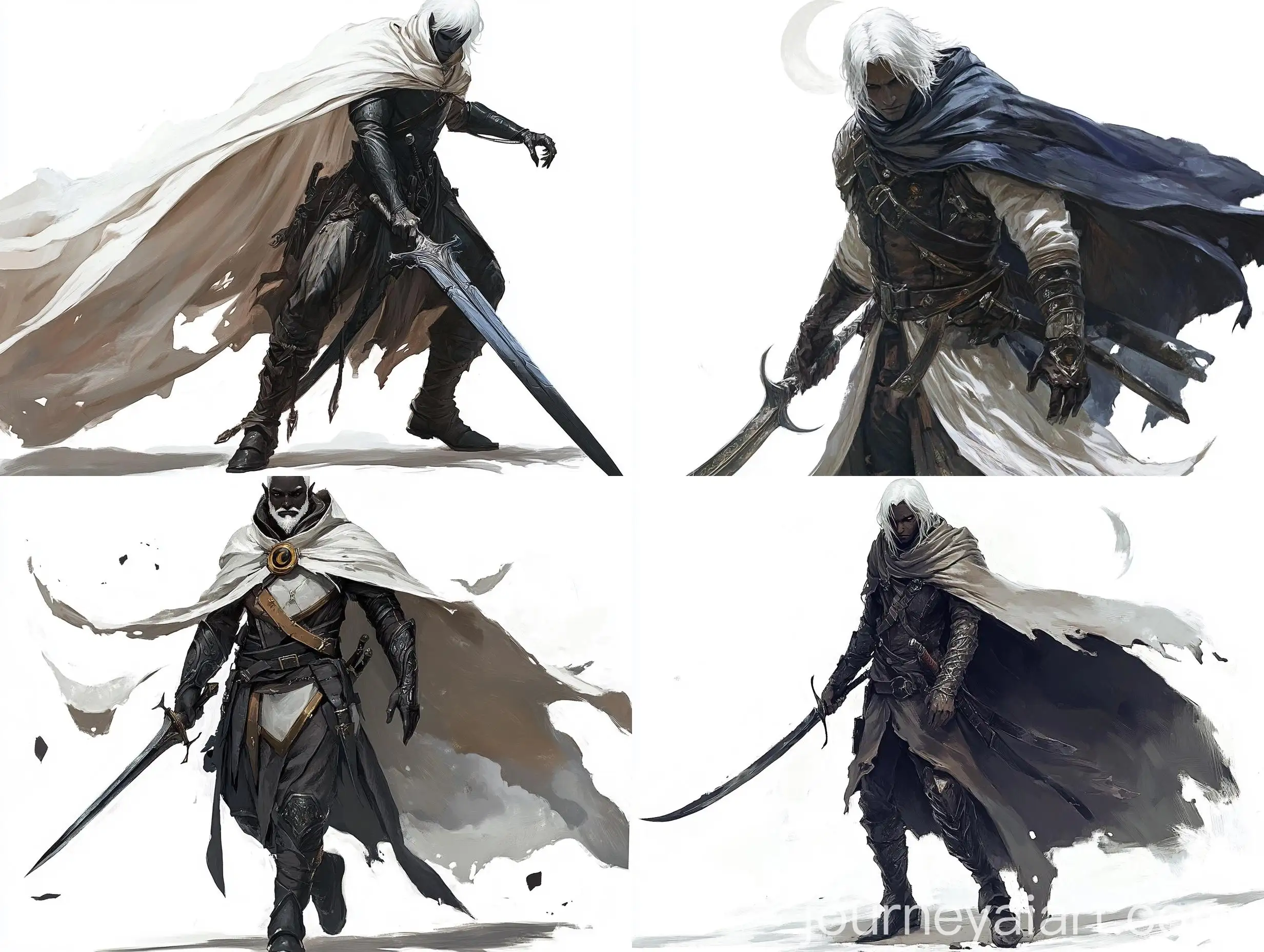 Drow-Male-Hexblade-with-Moonlight-Greatsword-in-Painted-Style