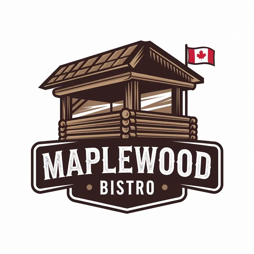 LOGO Design for Maplewood Bistro Canadian Caf Modern Theme with Clean Vector Design for Restaurant Industry