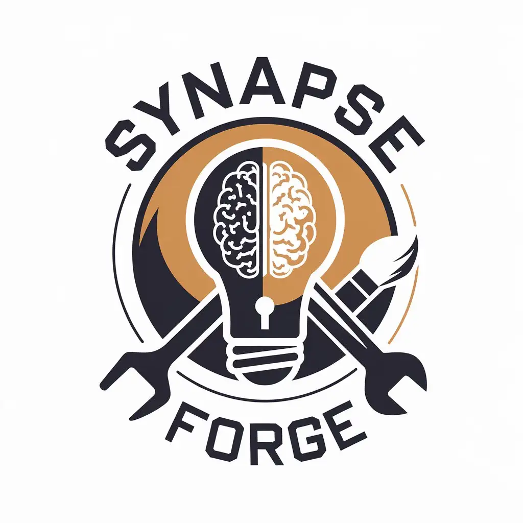 LOGO Design for Synapse Forge Vector with AI Agent Theme for Creative and Niche Industries