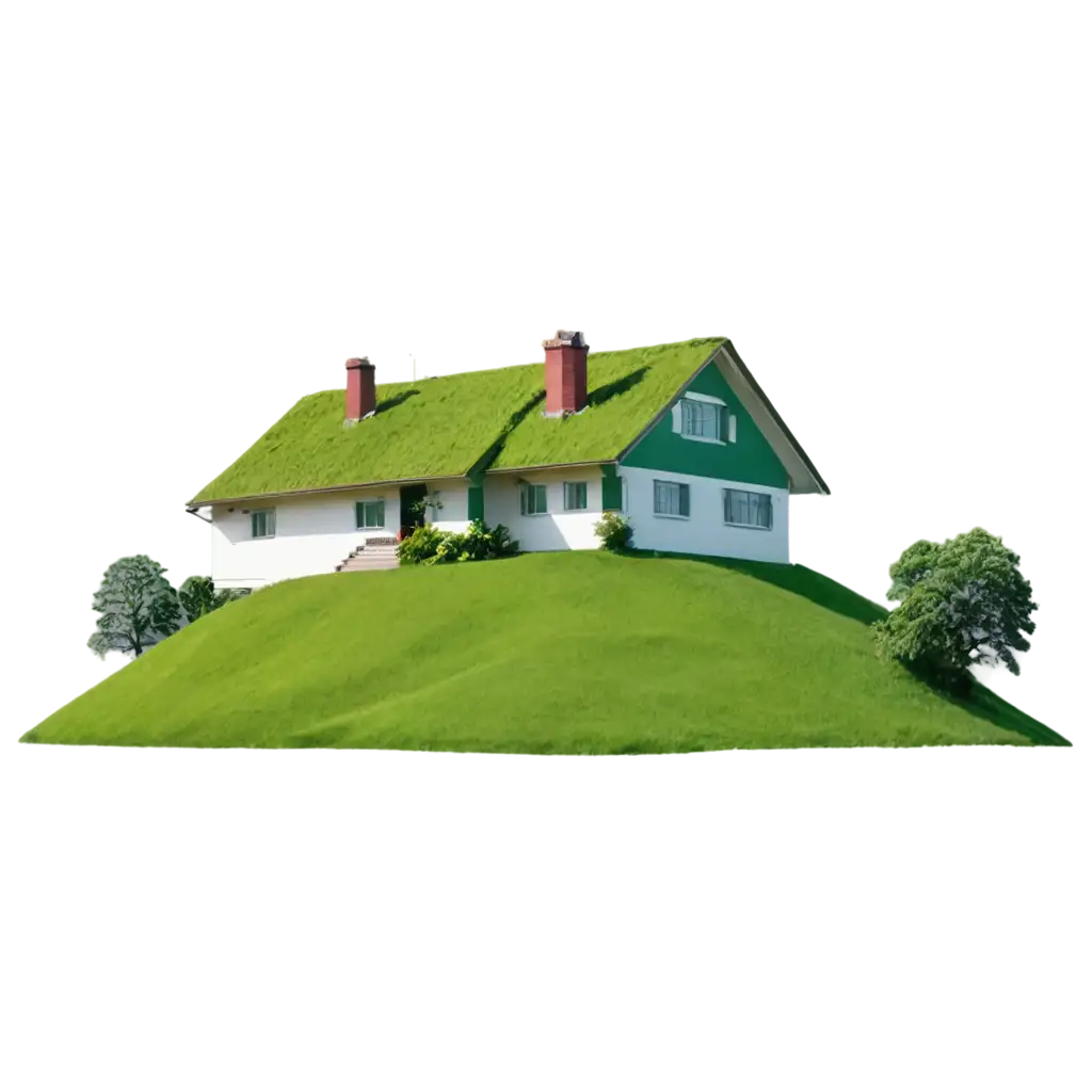 Stunning-Green-Hill-with-House-PNG-Image-for-HighQuality-Visuals