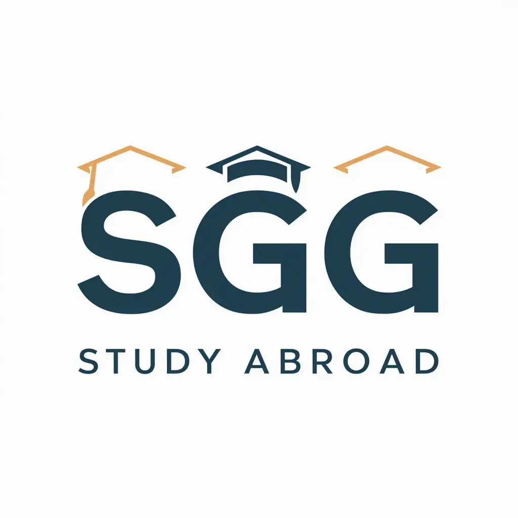 LOGO Design For SGG Minimalistic Study Abroad Vector Logo