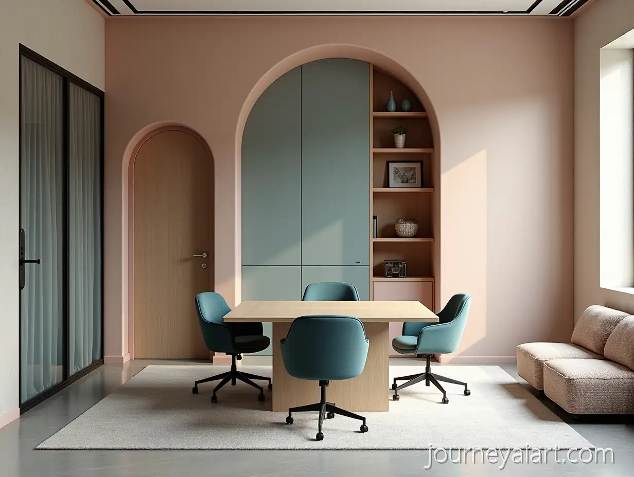 Modern-Admin-Office-withModern-Admin-Office-Design-Hidden-Door-and-Soft-Pastel-Color-Palette