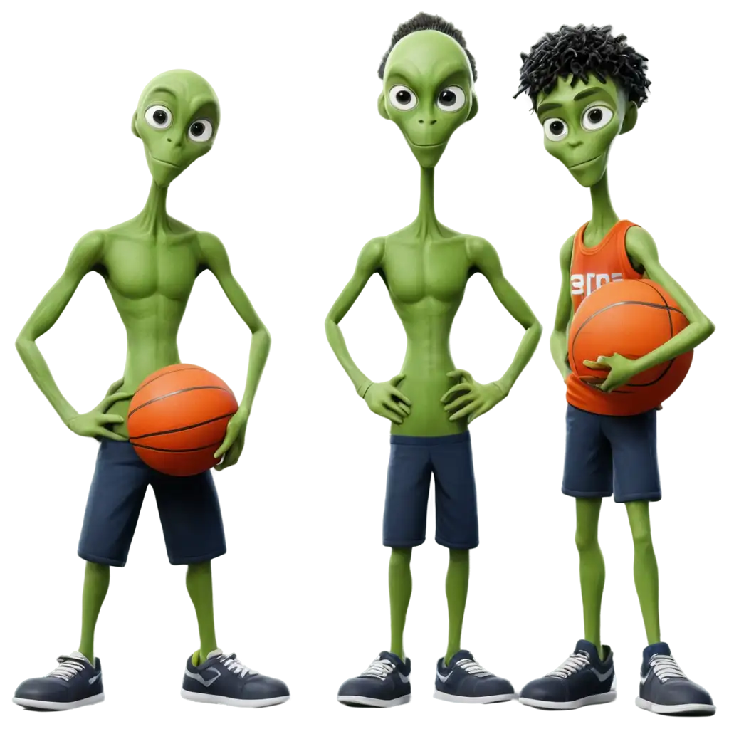 Basketball-TeamAI-Art-PNG-Optimization-of-3D-and-2D-Aliens-PNG-Futuristic-Sports-Art-for-Your-Digital-Projects