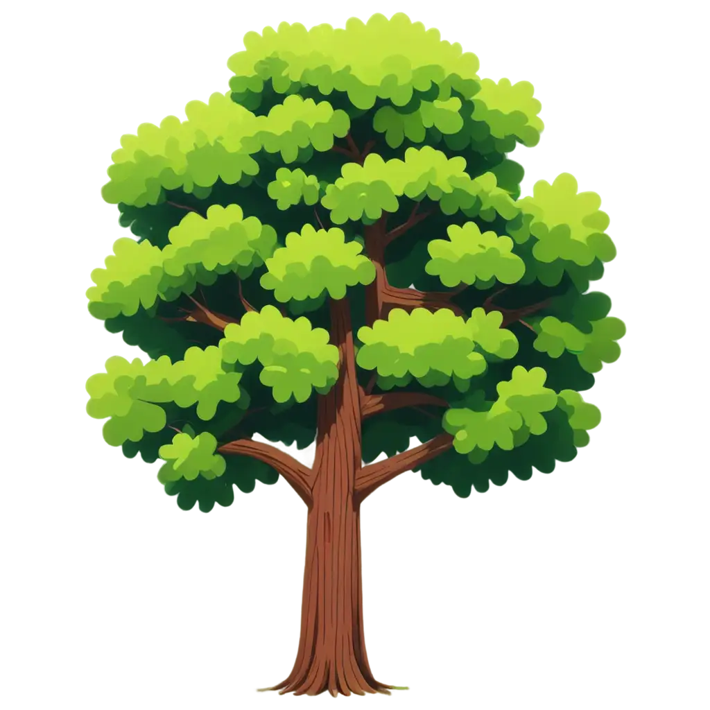 Vibrant-Cartoon-Tree-PNG-Explore-Creative-Forest-Illustrations