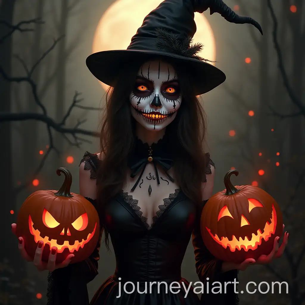 Gothic-Halloween-Celebration-with-Eccentric-Decorations-and-Costumes