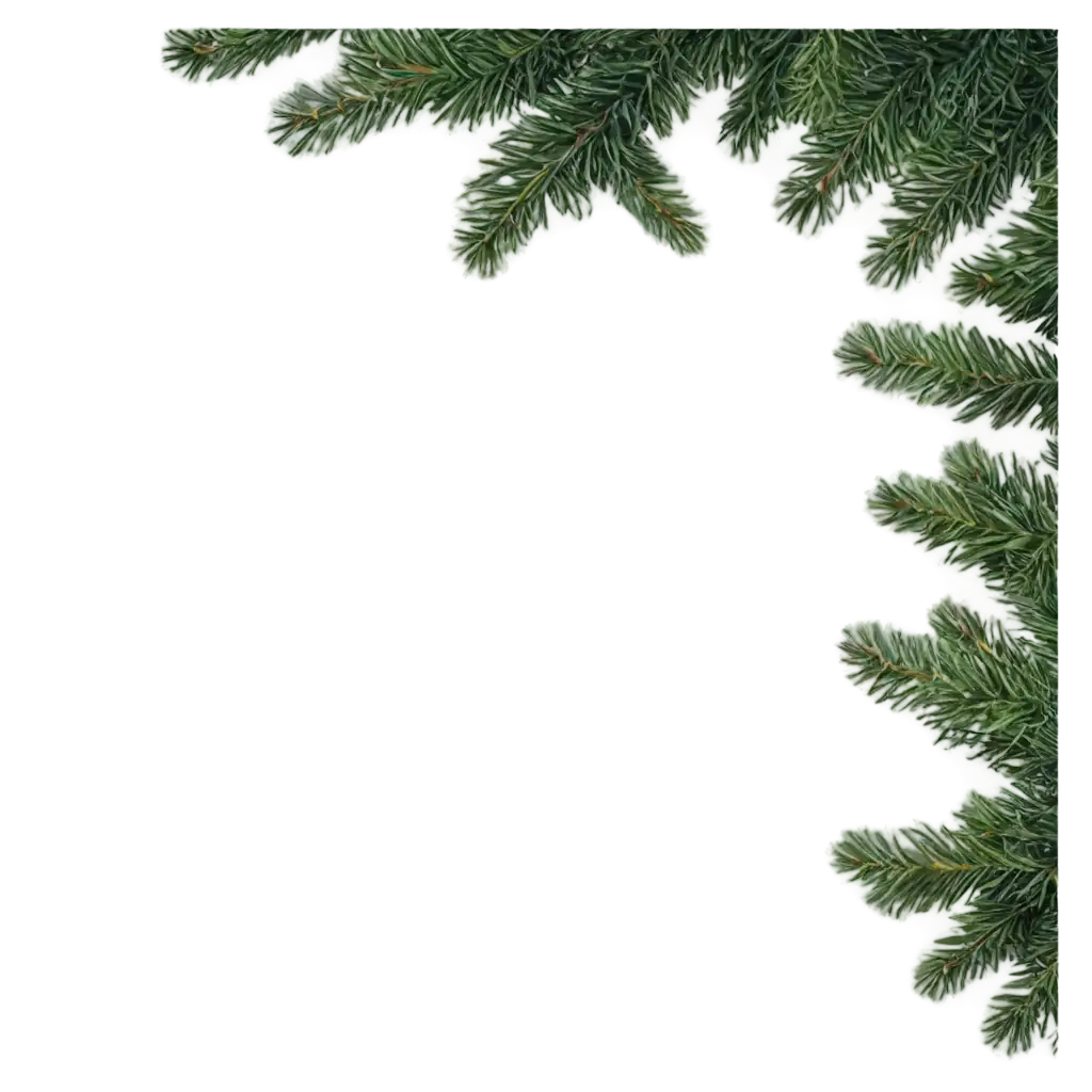 Light-Tablecloth-with-Pine-Branches-PNG-Image-for-Seasonal-and-Decorative-Uses