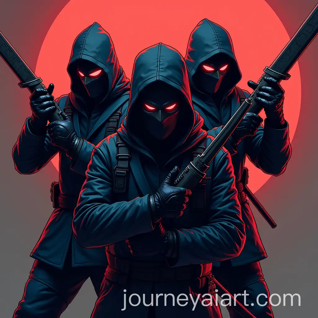 Futuristic-Cyberpunk-Ninjas-in-Urban-Setting