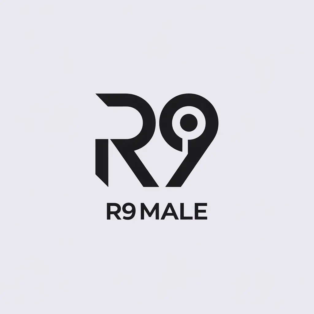 LOGO Design for R9 Male Minimalistic Vector Logo for Sports Fitness Industry