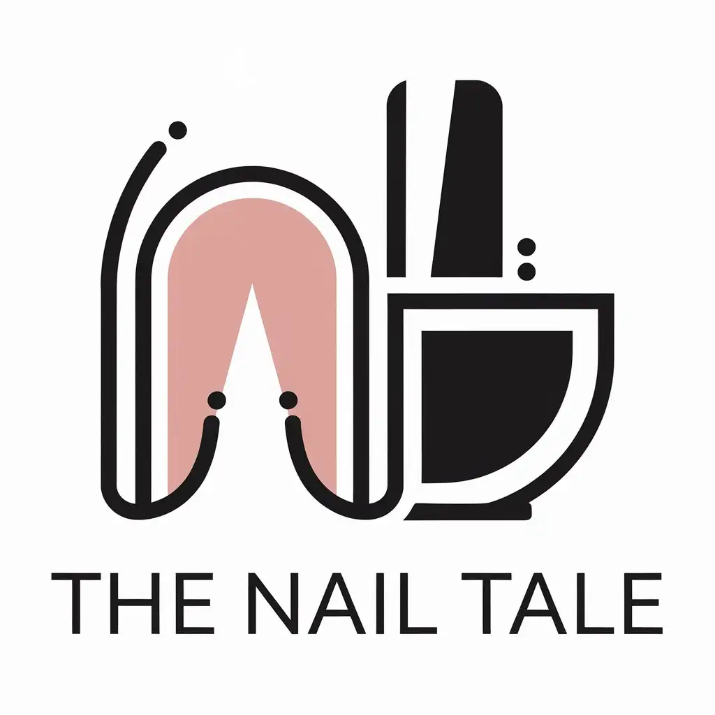 LOGO Design for The Nail Tale Nail Polish Nail Extension with Elegant and Modern Style for Beauty Spa Industry