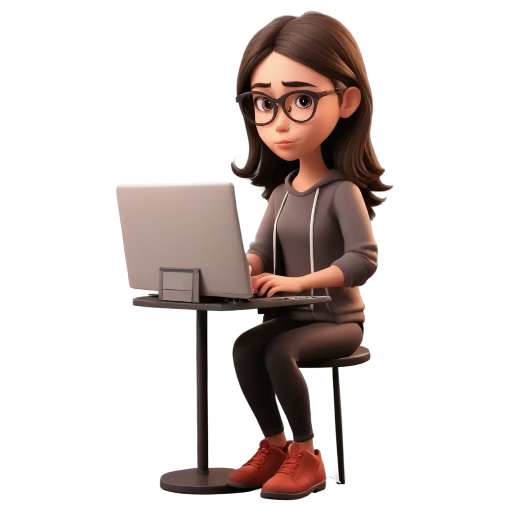 Animated-Girl-with-Reading-Glasses-PNG-Emotionless-Hacker-in-Dimly-Lit-Room