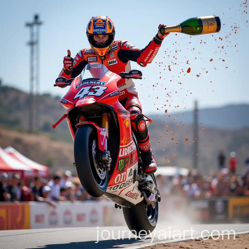 Jorge-Lorenzo-Celebrating-with-Traditional-Podium-Jump-and-Champagne-Spray