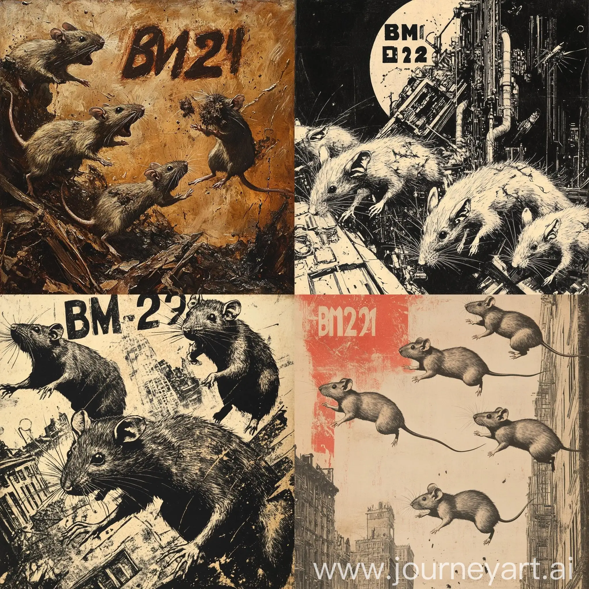 Rats-Fleeing-from-Danger-with-BM221-Sign