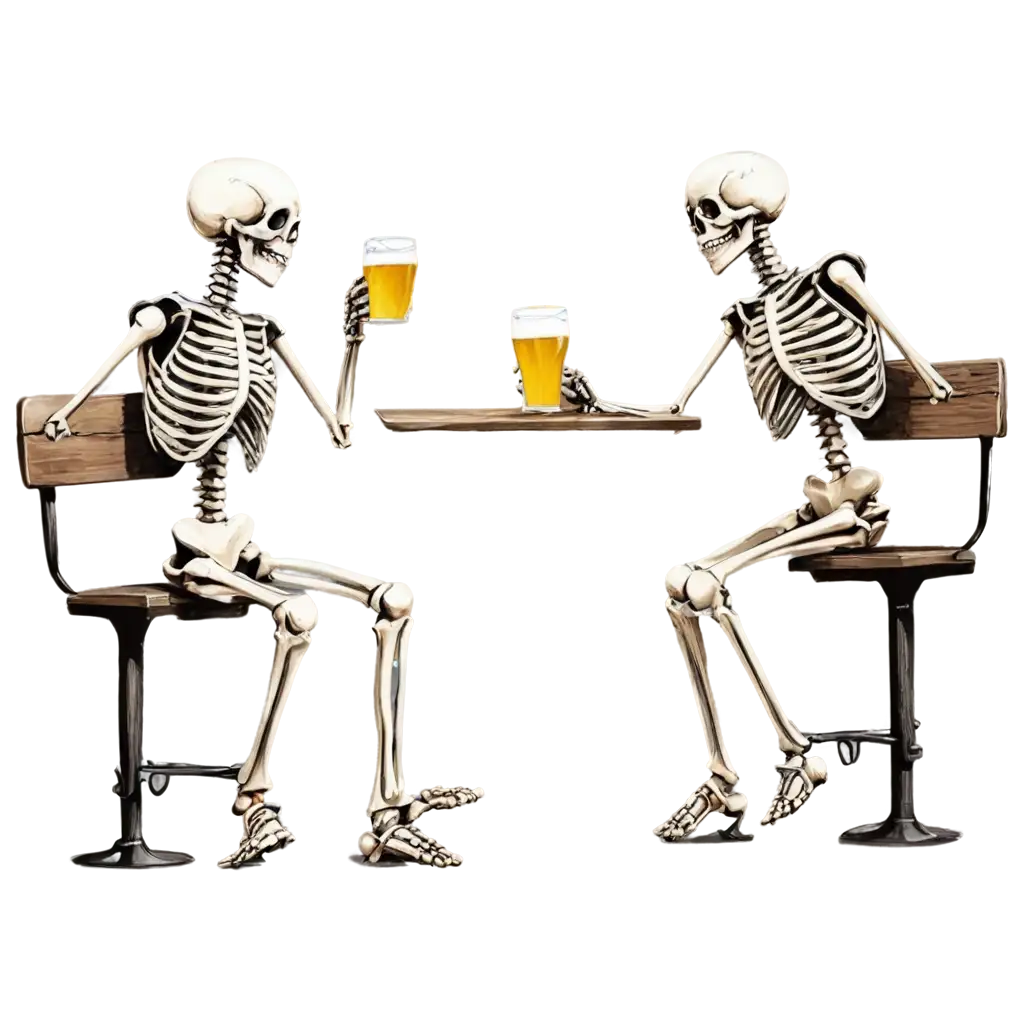 Skeletons-Clinking-Beer-Mugs-PNG-A-Unique-BarThemed-Image-for-Creative-Projects