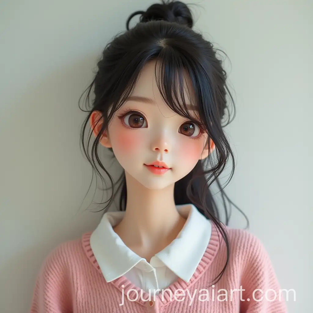 Three-Beautiful-Asian-University-Girls-in-Cute-Outfits-and-Hairstyles