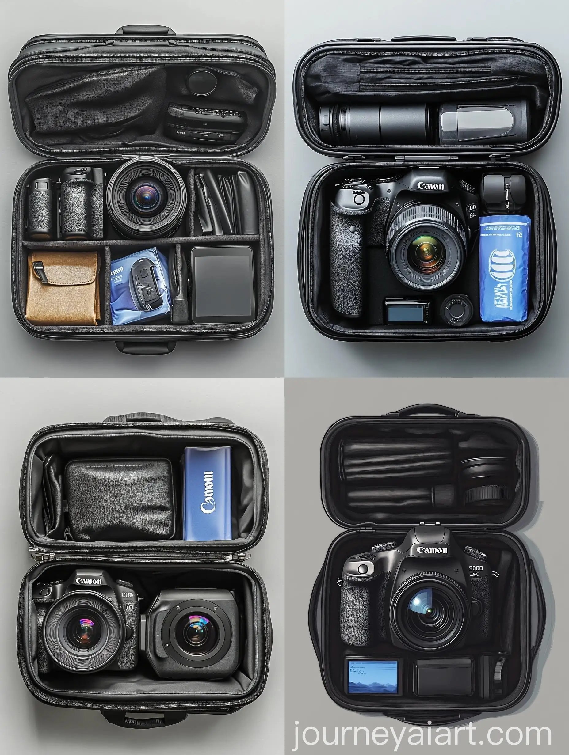 Compact-Canon-EOS-100D-Camera-in-a-Neatly-Packed-Travel-Suitcase