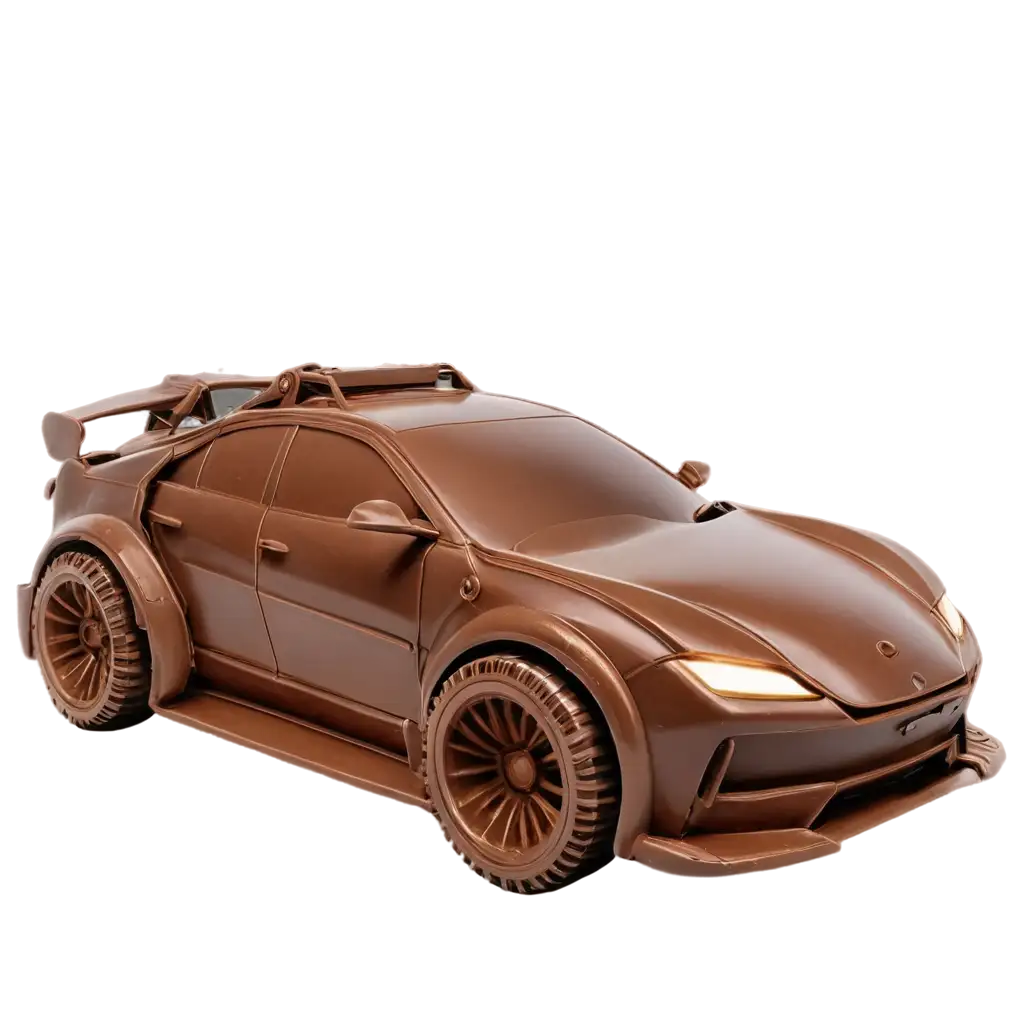 Deliciously-Futuristic-Cyberpunk-Car-Made-of-Chocolate-PNG-Image-for-Optimal-Clarity