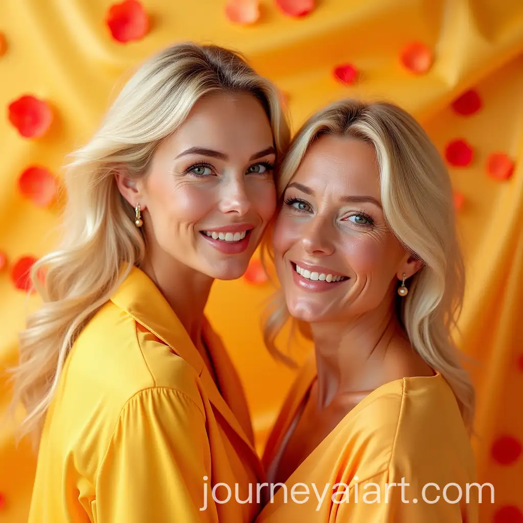 Two-Elegant-Women-with-Radiant-Skin-in-Luxurious-Floral-Skincare-Advertisement