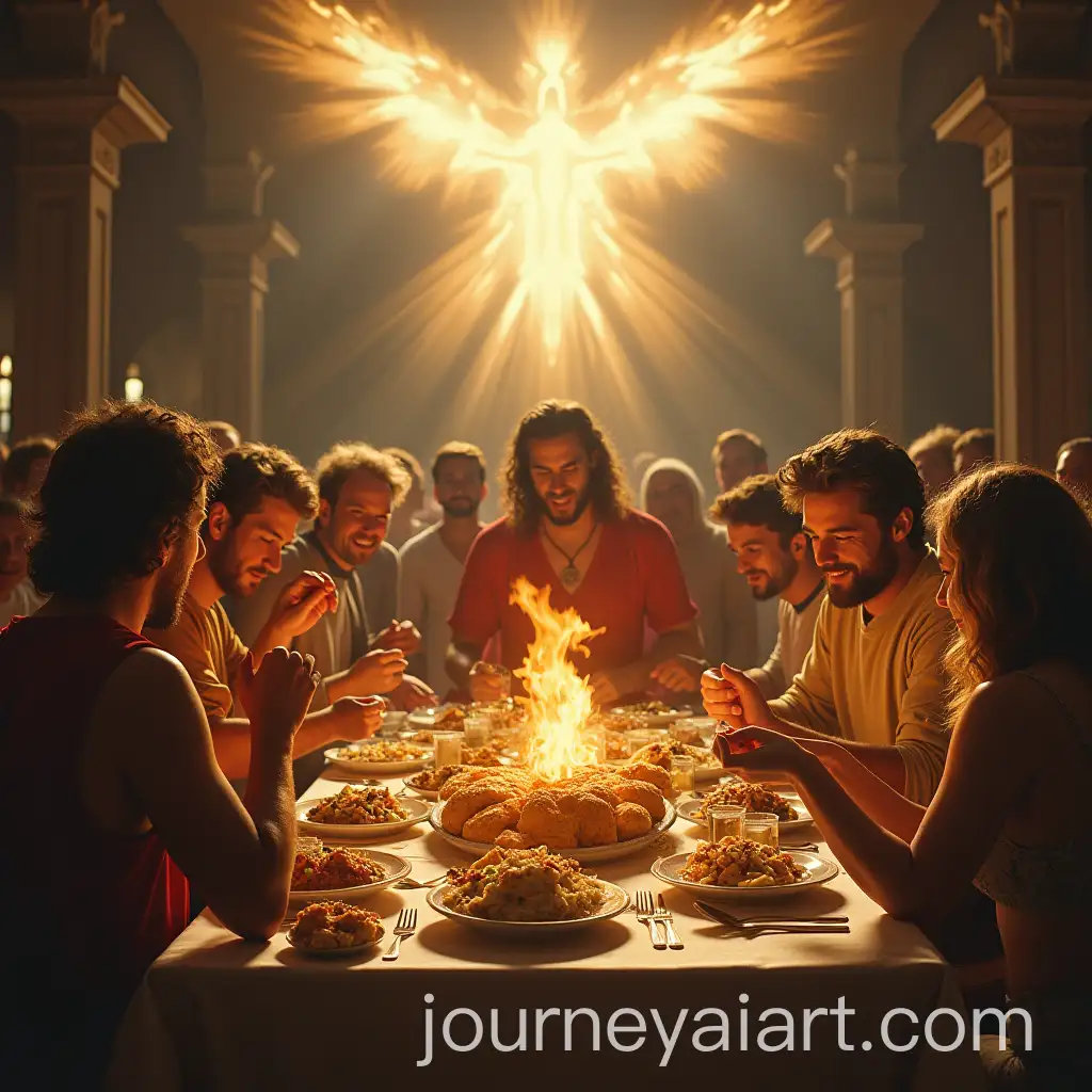 Sinners-Enjoying-a-Lavish-Feast-in-an-Ethereal-Heaven