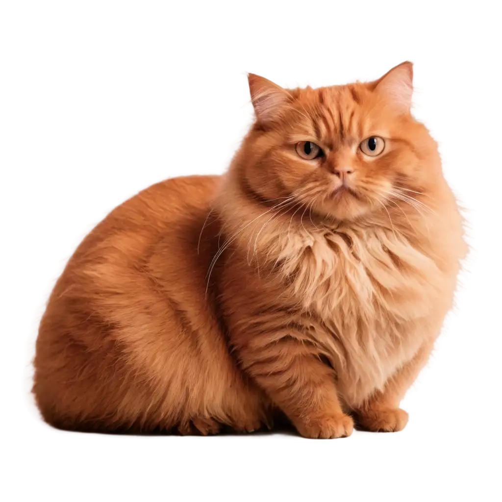 Red-Fat-Cat-PNG-Image-for-Versatile-Digital-Use-High-Quality-and-Clarity