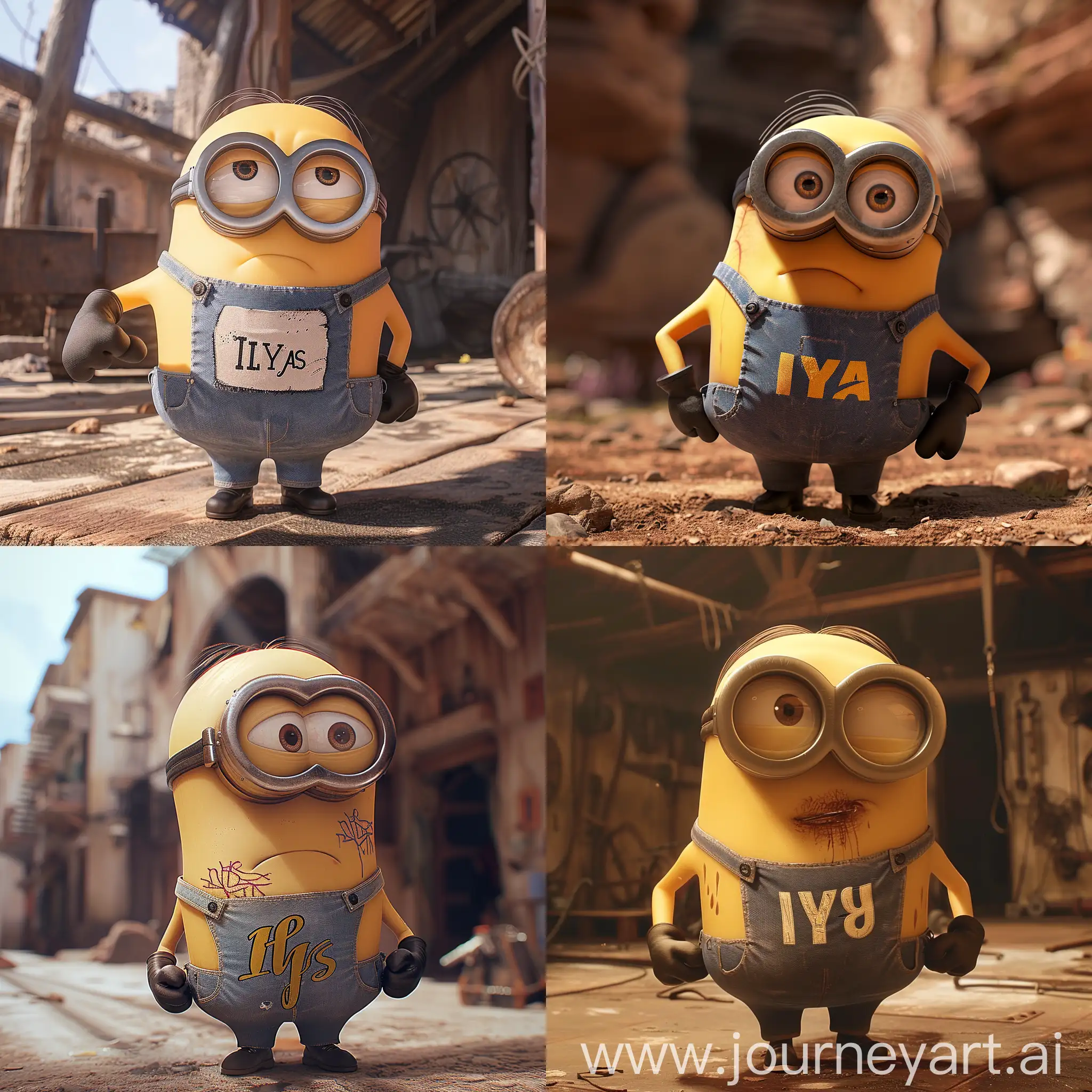 Buff-Minion-with-ILYAS-TShirt