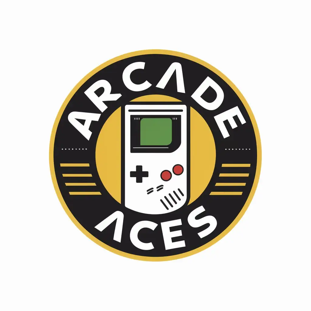 LOGO Design for Arcade Aces Gameboy Colour Symbol in Technology Industry