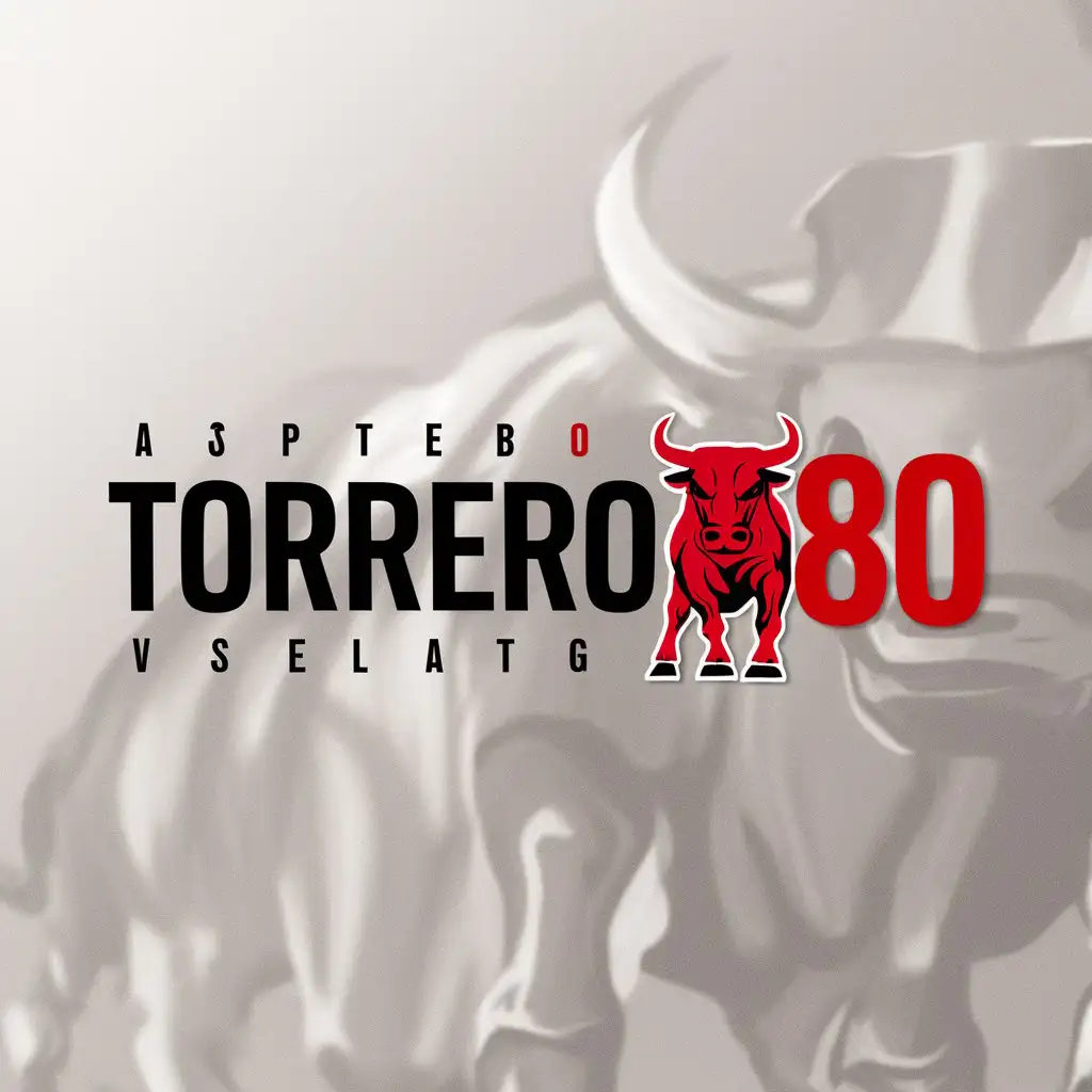 LOGO-Design-for-Torrero80-Red-Bull-Symbol-on-Moderate-Clear-Background