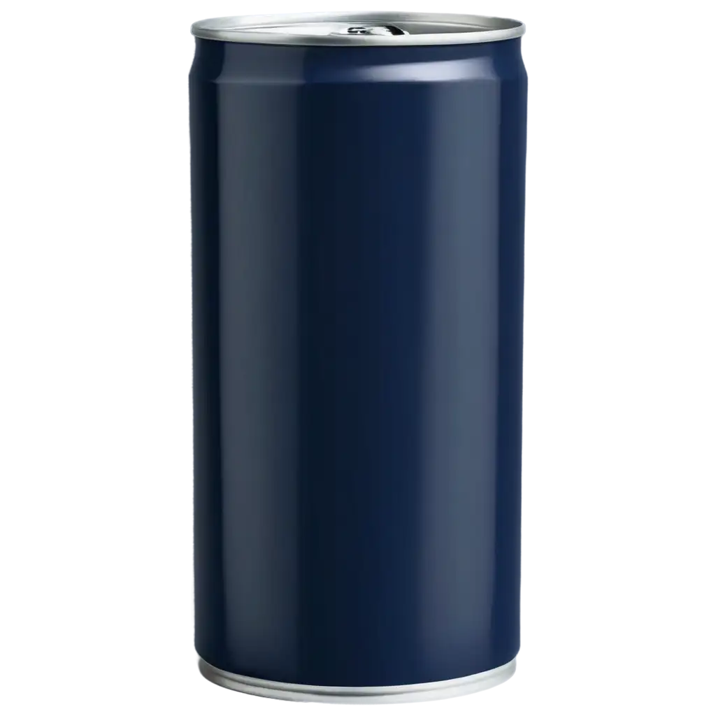 Realistic-PNG-Image-of-a-05-Liter-Aluminum-Can-Painted-in-Dark-Blue-with-a-White-Rectangle