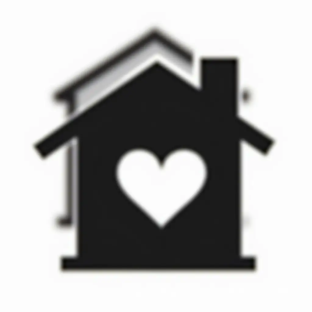 Black-and-White-House-Icon-with-Heart