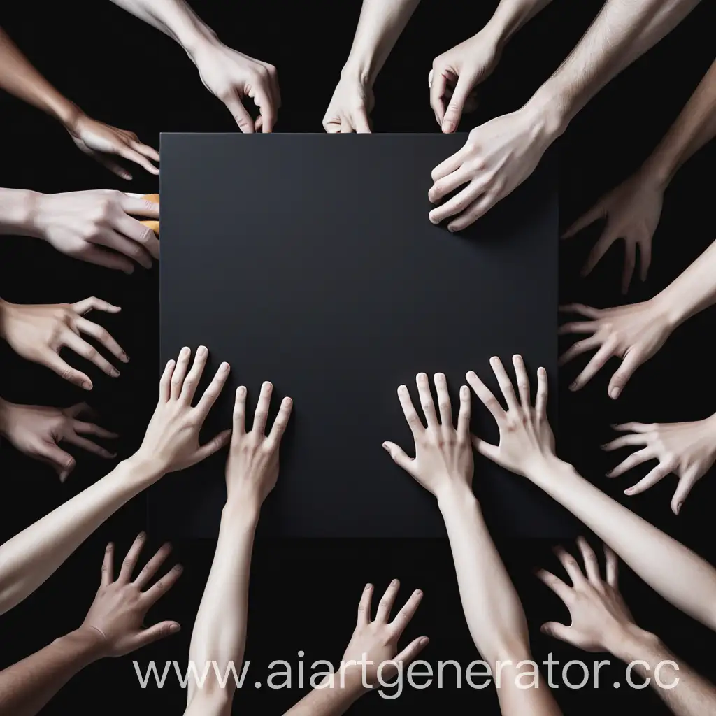 Hands-Pulling-Up-to-a-Black-Square