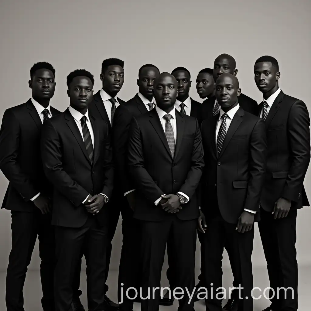 Group-of-Black-Men-in-Suits-Standing-Together