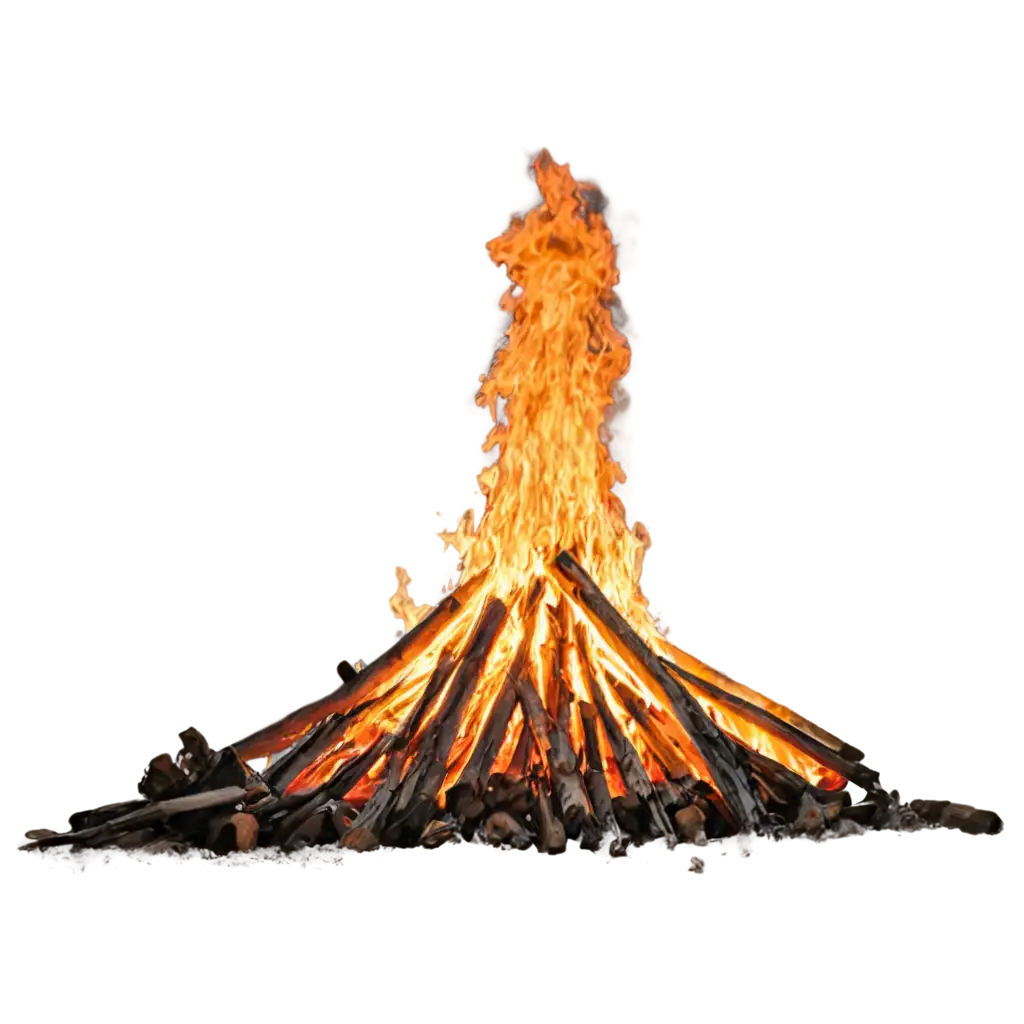 HighResolution-PNG-Image-of-a-Large-Bonfire-Burning-Brightly-Perfect-for-Digital-Design