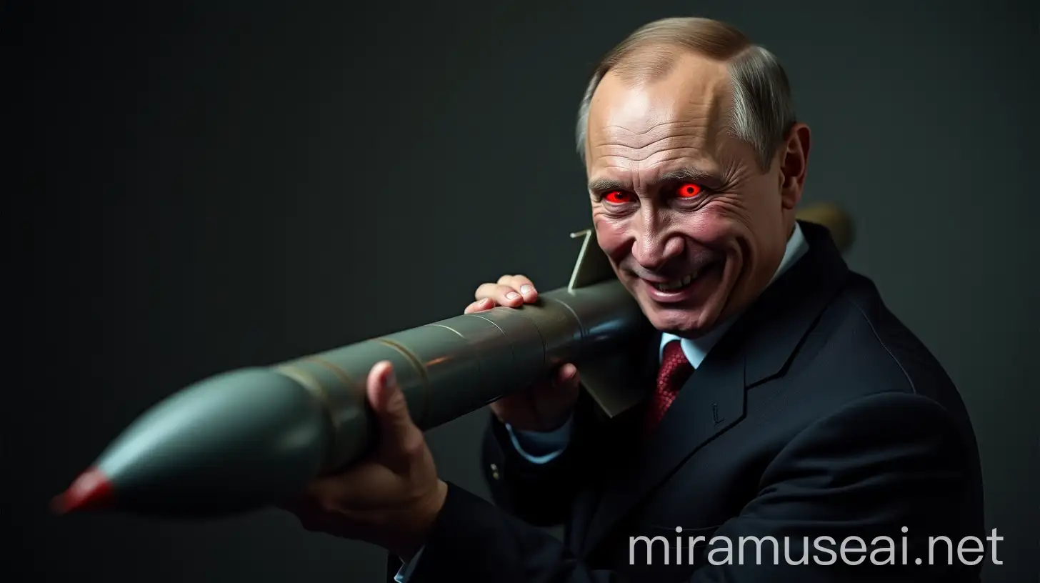 Intimidating Putin with Nuclear Missile A Hyperrealistic Visual